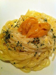 生ウニのクリームスパゲッティー