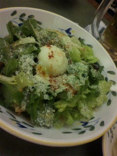 半熟卵のシェフサラダ