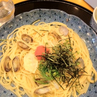 たらこと生あさりと湯葉の京風だし仕立て