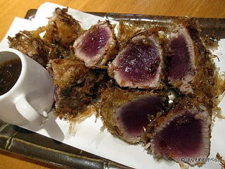 カツオの花かつお節の包み揚げ