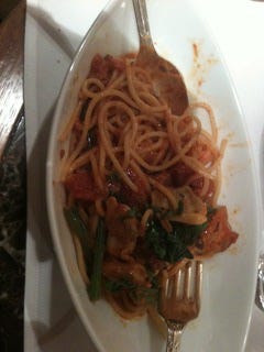 アサリのトマトクリームスパゲティ