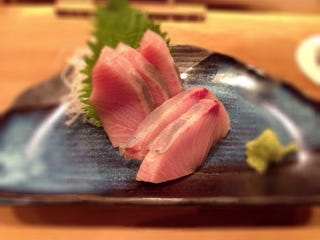 氷見寒ブリの刺身