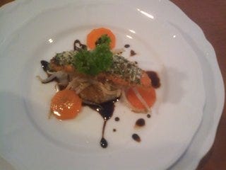 サーモンの香草パン粉焼き