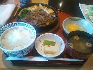 すきやき定食（上）