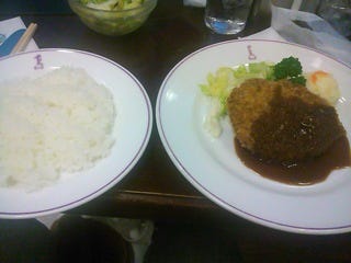 メンチカツレツランチ