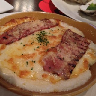 カリカリベーコンとキノコの和風ドリア