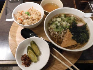 かやくご飯セット蕎麦