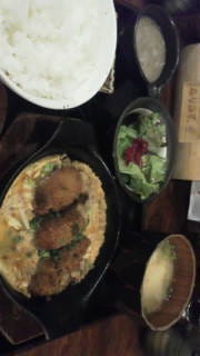 カキフライとじランチ