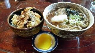 おろしそば＋ミニ天丼（８２０円）