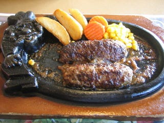 炭焼きジューシーがんこハンバーグ