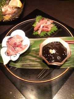 烏賊の塩辛　三種盛り