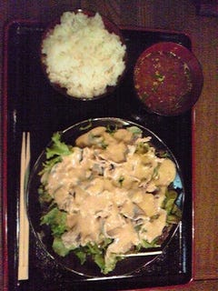 冷やし豚しゃぶ定食