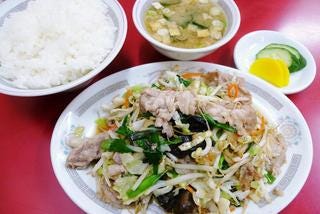 肉野菜炒め定食