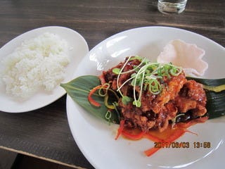 日替わりランチ　　鶏の甘酢アン