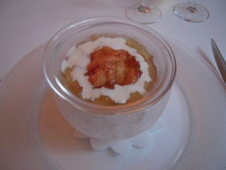 雲丹とオマールのジュレ寄せ