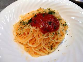 トマトの冷たいスパゲッティ
