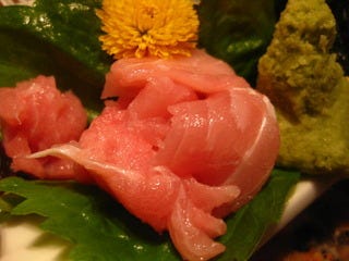 まぐろすきみの刺身