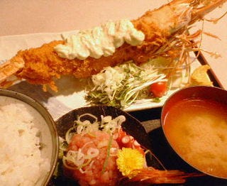 スーパージャンボ海老フライ定食