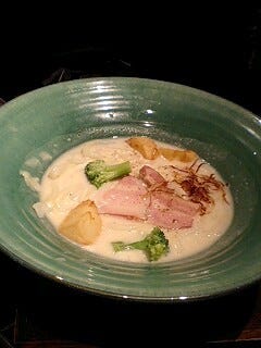 温かいヴィシソワーズのおうどん