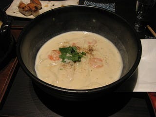 海老のクリームおうどん