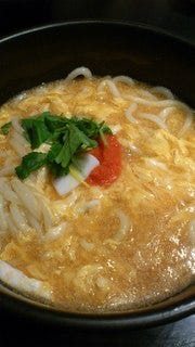 博多明太子のあんかけ玉子とじのおうどん