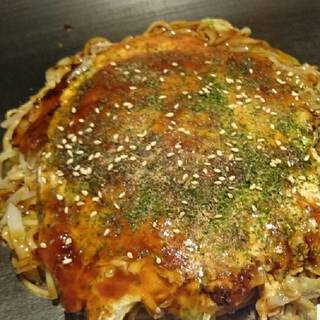 そば、いか天　お好み焼