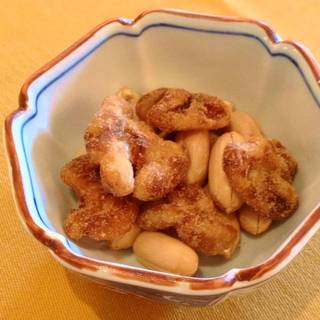 胡桃の黒砂糖とピーナッツ