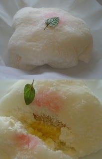 白桃のチーズケーキ