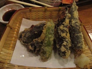 納豆と大葉の包み天ぷら