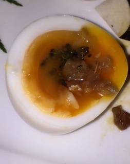 鯖へしこ瓢亭玉子