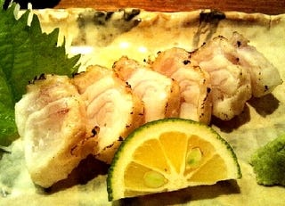 本あらのあぶり刺し