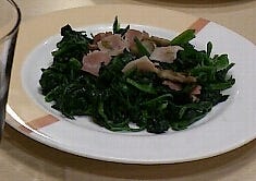 ほうれん草とベーコンのソテー