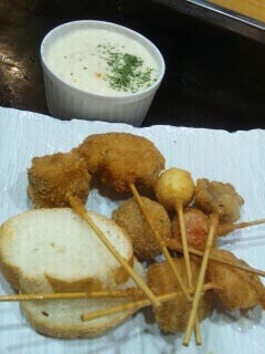 串かつチーズフォンデュ