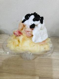 山梨県産桃かき氷