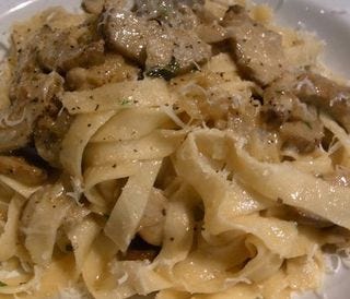 ポルチーニたくさんのタリアテッレ