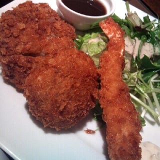 ミックスフライ定食