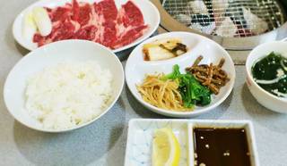 カルビ焼肉定食