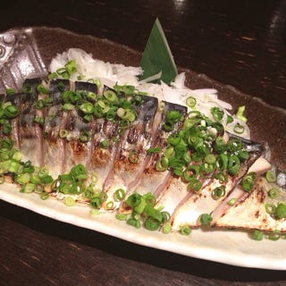 自慢の炙り〆サバ