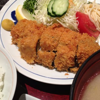 茄子と黒豚とんかつランチ
