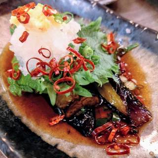 揚げ茄子のおろししょうが