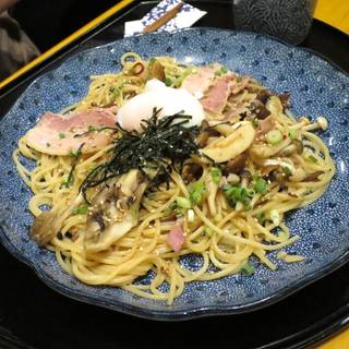 三元豚ときのこづくしのよくばりスパゲッティー