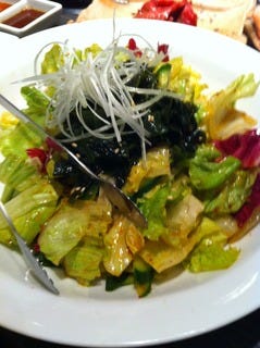 サニーレタスとワカメの韓国サラダ