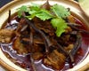 牛バラ肉と茶樹茸の土鍋