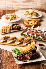 ★カジュアル宴会コース★ボリューム満点！　お料理６品・２時間飲み放題付き・お一人様４，５００円