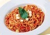 モッツァレラチーズとトマトのスパゲッティ