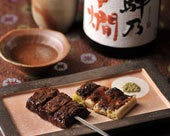 飛騨牛の串焼き