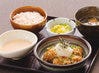 若鶏のみぞれかけ　麦とろ定食