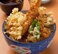 大きな海老天丼