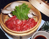 牛肉と平茸のせいろ蒸し