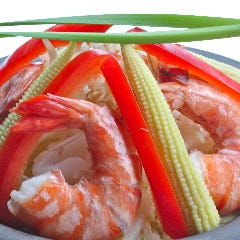 蒸し野菜たっぷりトムヤムクン